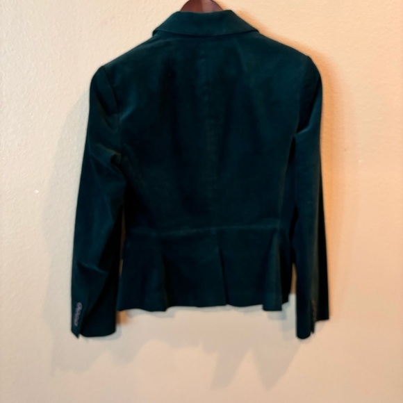 Talbots Velveteen Blazer in Green, size 4, Holidays, Party, Events, Classic - Picture 3 of 10